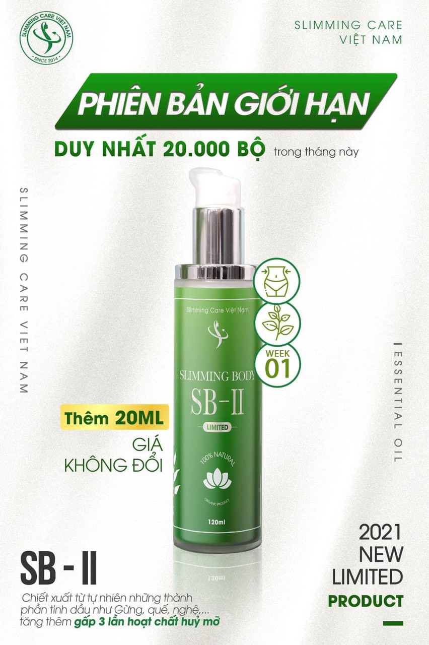Tinh dầu tự nhiên slimming body essential oil 100ml kết hợp cùng đai điện giảm mỡ