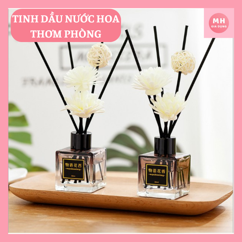 Que khuếch tán tinh dầu gỗ mây làm thơm phòng - thay thế máy khuếch tán và đèn xông