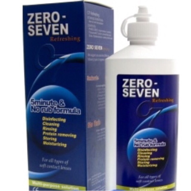 Nước Ngâm Kính Áp Tròng / Lens Zero Seven 360Ml