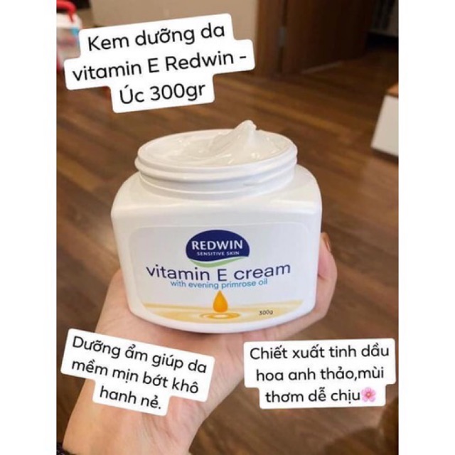 Kem Dưỡng Da Mềm Mịn Redwin Vitamin E Cream Từ Thiên Nhiên