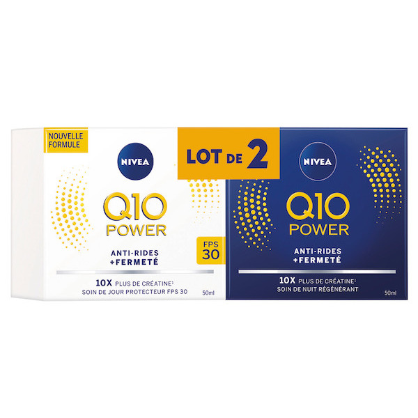 Bộ 02 kem dưỡng da Ngày và Đêm Nivea Q10 - Made in France - Hàng Pháp