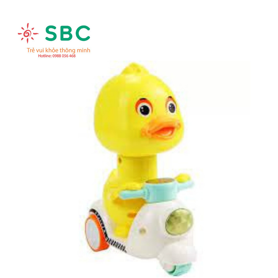 Vịt Doraemon Kitty chạy xe dễ thương không dùng pin chỉ nhấn là chạy