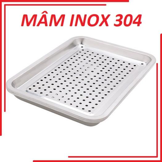 Khay úp chén - ly vuông 26x37 inox cao cấp/khay úp ly bằng inox có hứng nước. Dụng cụ úp chén