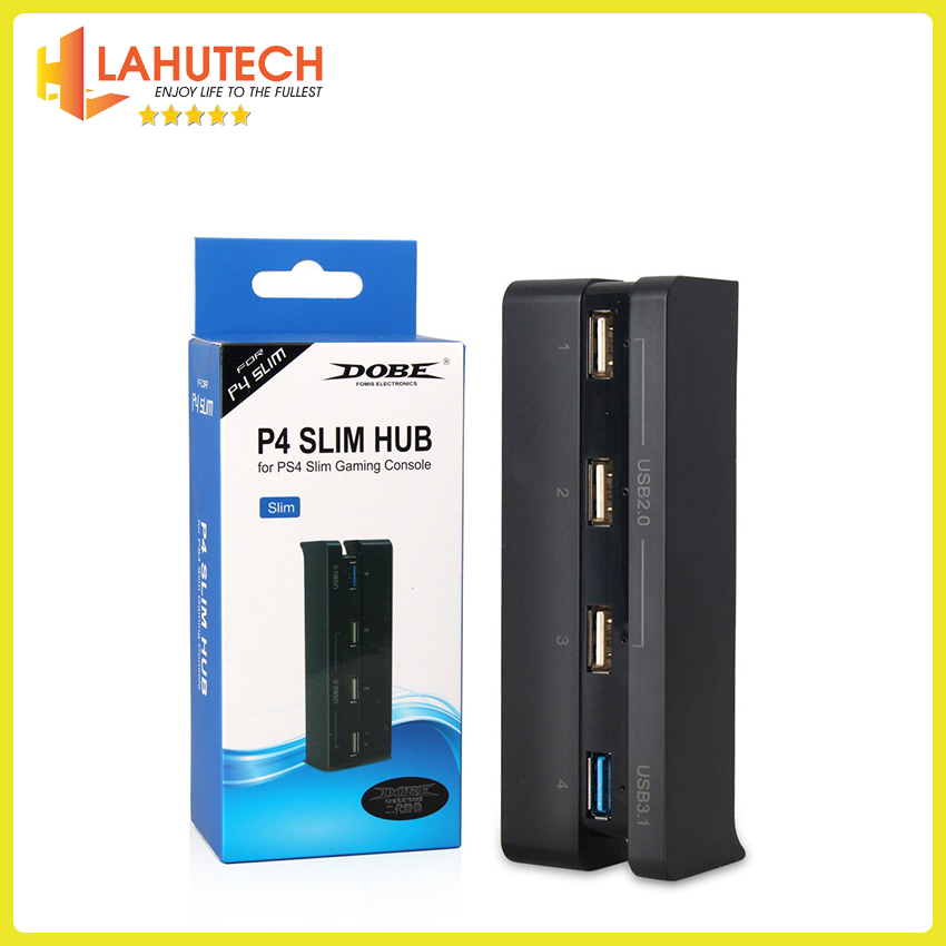 Hub 4 cổng usb slim ps4 dobe - lahutech