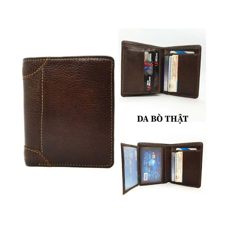 Ví Nam, Bóp Nam da bò tự nhiên 100%, Ví đựng tiền Nam Chakovet
