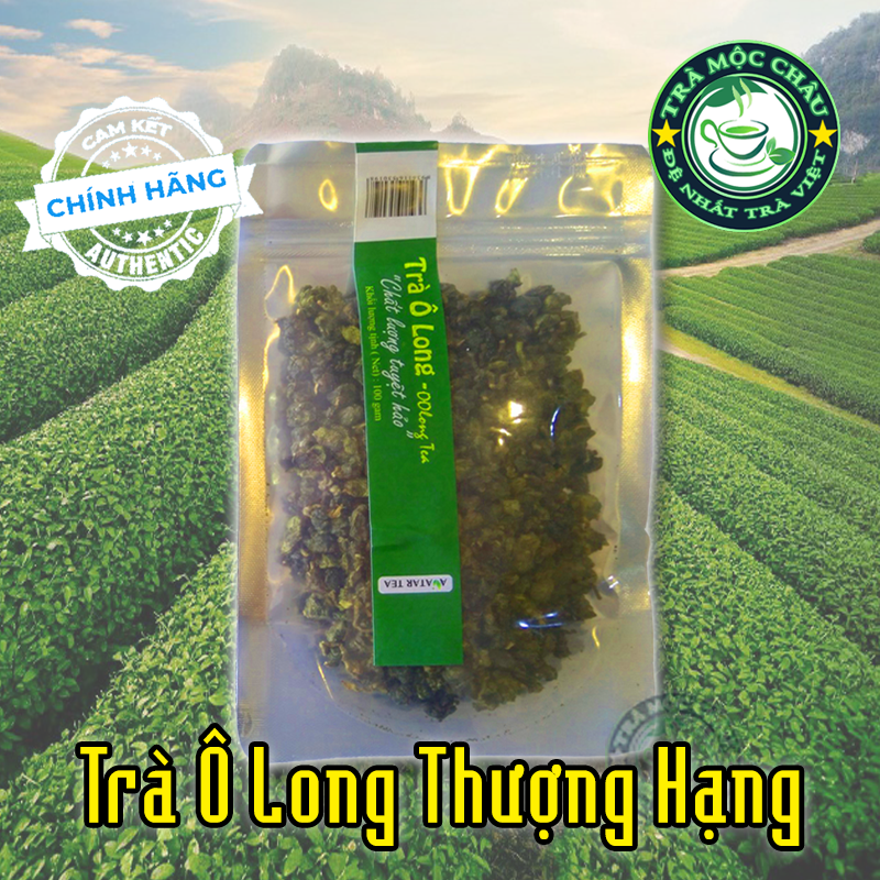 Trà ô long thượng hạng mộc châu - đệ nhất ô long trà gói 100gr