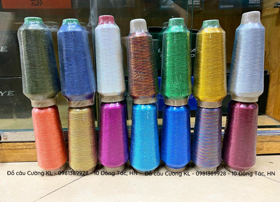 Chỉ quấn phao câu cá cuộn to kim tuyến