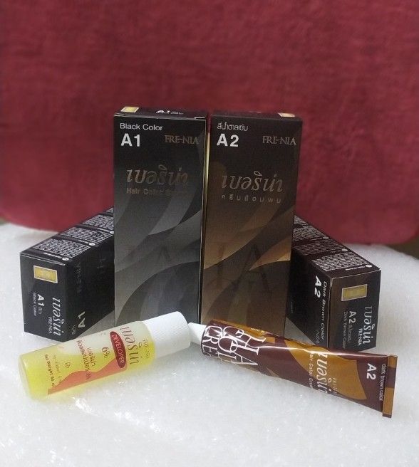 Thuốc nhuộm tóc FRE-NIA màu đen, màu nâu sẫm