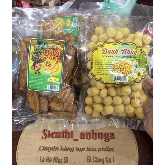 Chuối sấy giòn/bánh nhãn đặc sản tây bắc