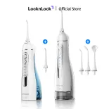 Máy tăm nước không dây LockvàLock - 4 chế độ phun, Sạc đầy dùng trong 20 ngày, phù hợp răng niềng - 2 dung tích - ENR156BLU / ENR166GRY