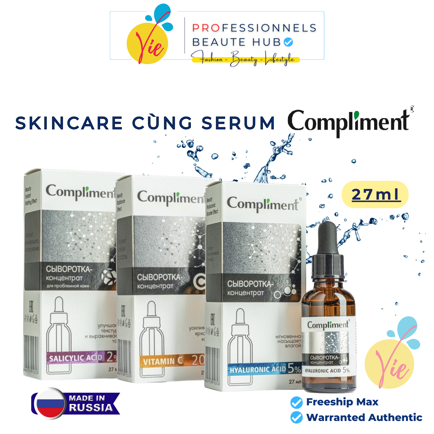 Serum Compliment No Problem 2% BHA Làm Sạch Sâu, Giảm Mụn, Se Lỗ Chân Lông, Kiềm Dầu 27ml