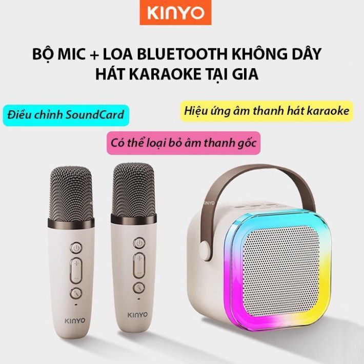 Loa Bluetooth Karaoke Mini bluetooth, K1 Karaoke Loa Bluetooth Mini Tặng Kèm Micro Hát Không Dây Có Tay Cầm Bass Hay