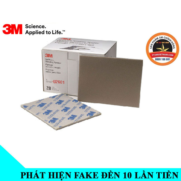 Nhám Xốp Mịn 3M 02601 UltraFine Softback Sanding Sponge (P800-P1000)