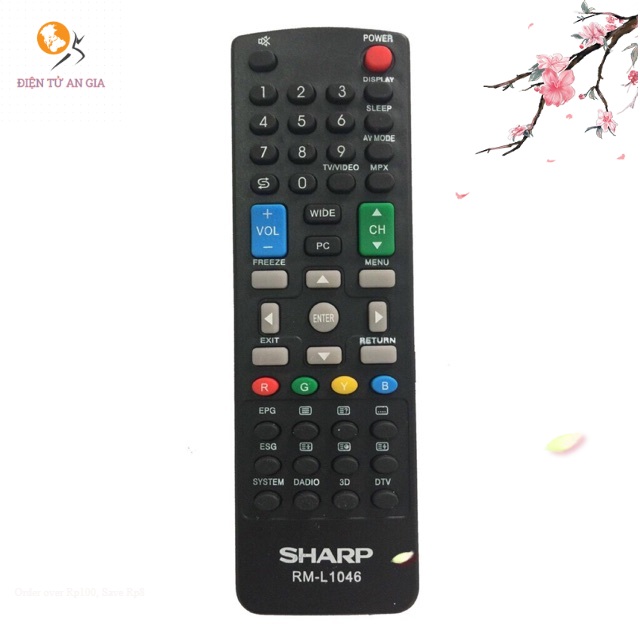 Remote điều khiển tivi sharp lcd / led thường _