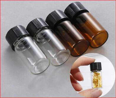 Chai lọ thủy tinh có nắp vặn siêu kín / chai thủy tinh vial 3ml 5ml 10ml 20ml 40ml 60ml đựng tinh dầu, hóa chất, mỹ phẩm, nước hoa, serum, bột