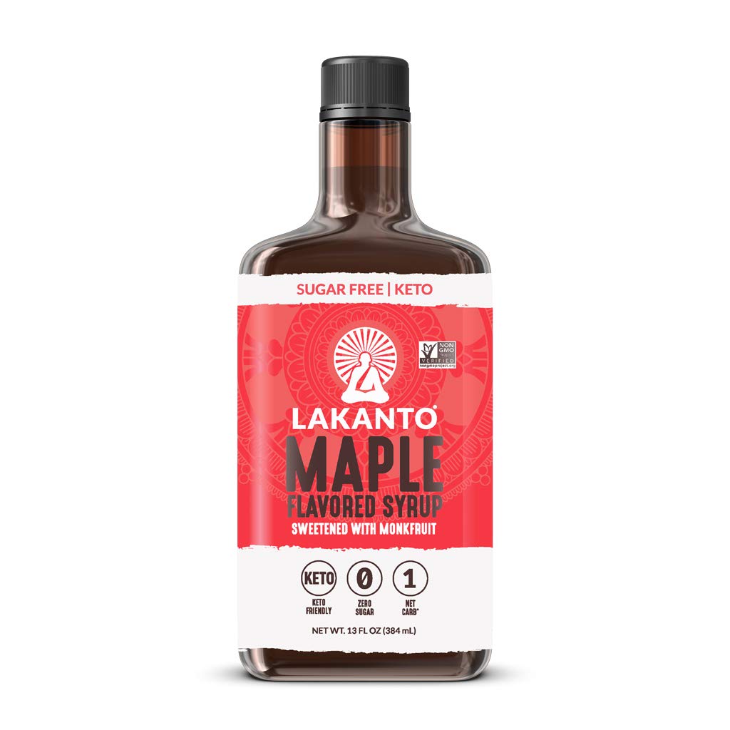 Syrup lá phong không đường Lakanto Sugar Free Maple Syrup - Monk Fruit Sweetener384ml