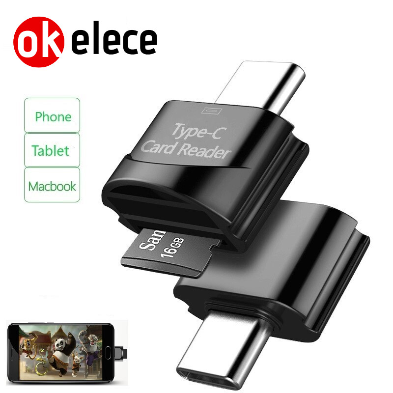 Bộ chuyển đổi usb c 3.0 type c sang micro-sd tf đầu đọc thẻ otg đầu đọc thẻ mini đầu đọc thẻ nhớ thông minh cho máy tính xách tay samsung