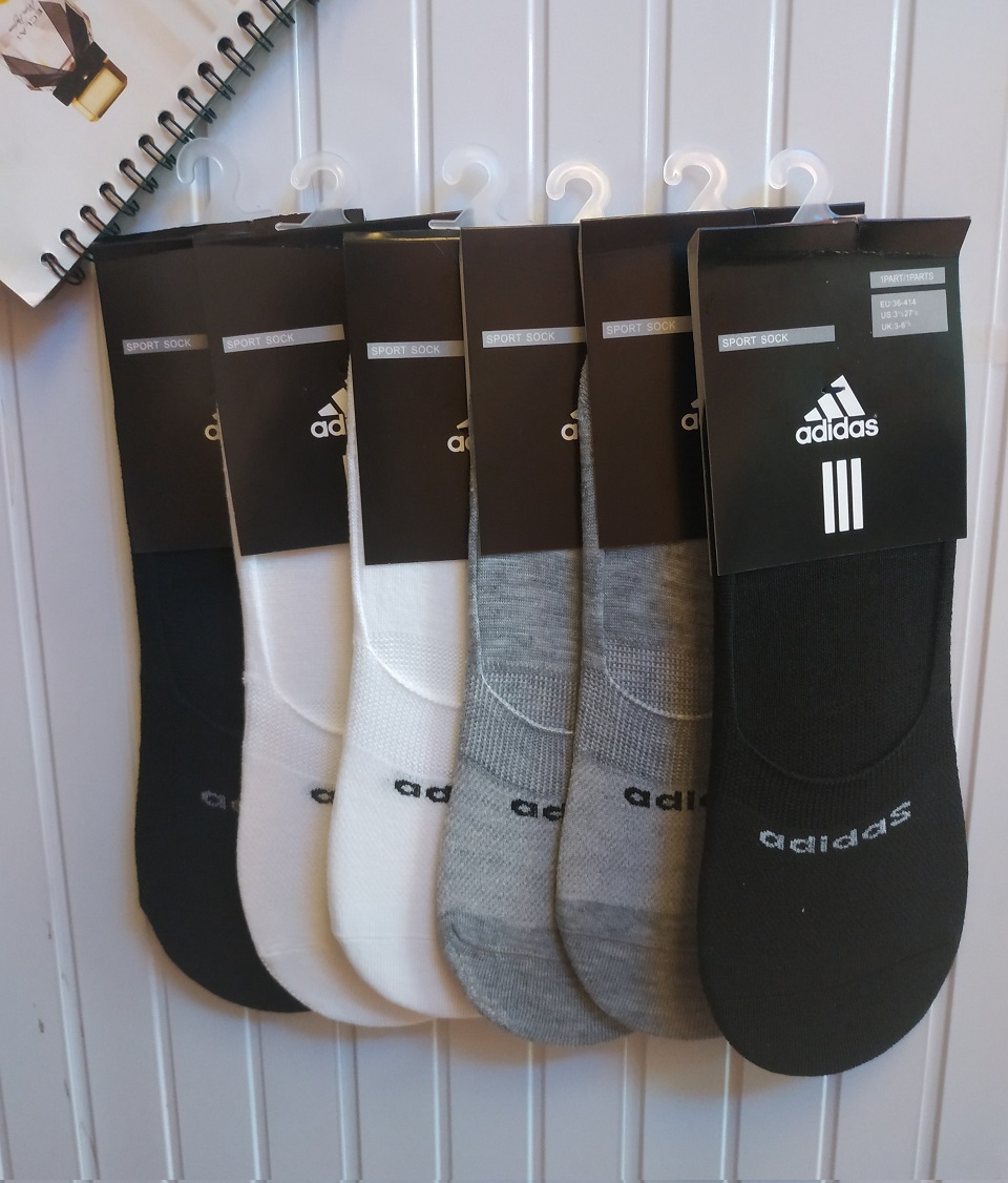 Combo 5 đôi tất lười nam kháng khuẩn, khử mùi cao cấp, tất Adidas nam, tất khử mùi, vớ lười nam, vớ nam Adidas
