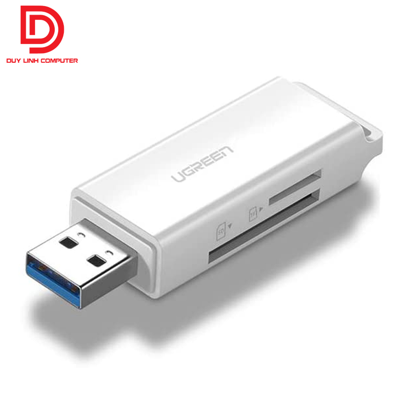 Đầu đọc thẻ nhớ sd/tf ugreen 40753 chuẩn usb 3.0 chính hãng