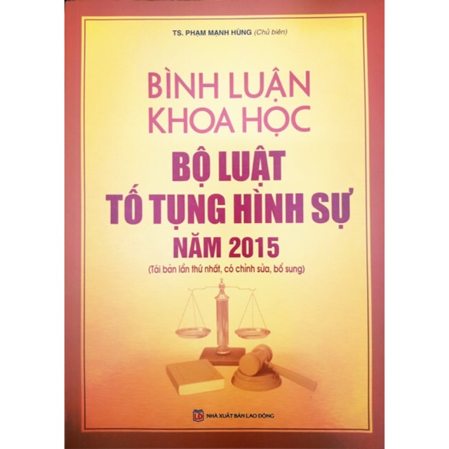Bình luận khoa học bộ luật tố tụng hình sự 2015