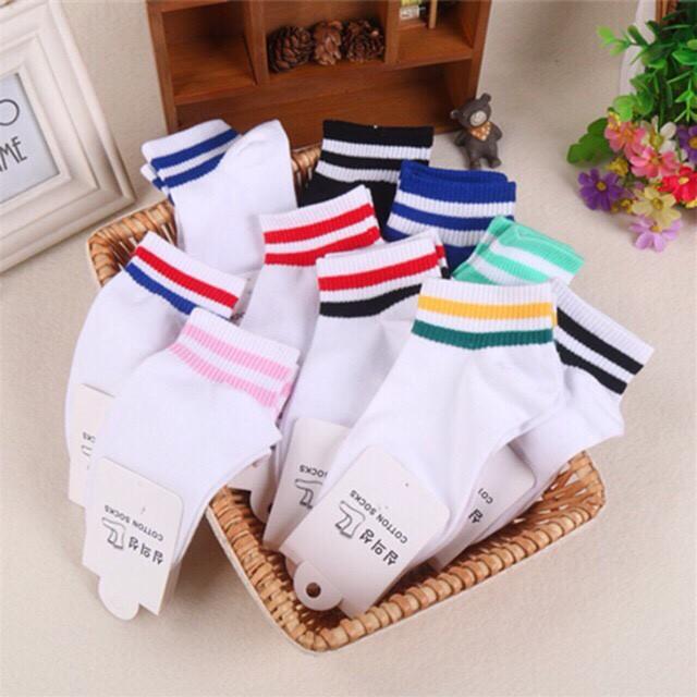 Combo 03 đôi tất nữ kẻ cổ hàn quốc trẻ trung