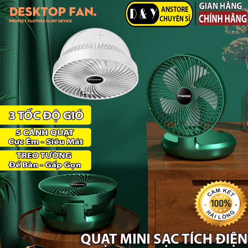 Quạt để bàn mini sạc pin gấp gọn, quạt tích điện mini 3 tốc độ gió, quạt mini Fashion tích điện để bàn, quạt treo tường mini sạc usb, quạt gió cầm tay tiện lợi hơn quạt điều hòa, quạt hơi nước, quatj mini