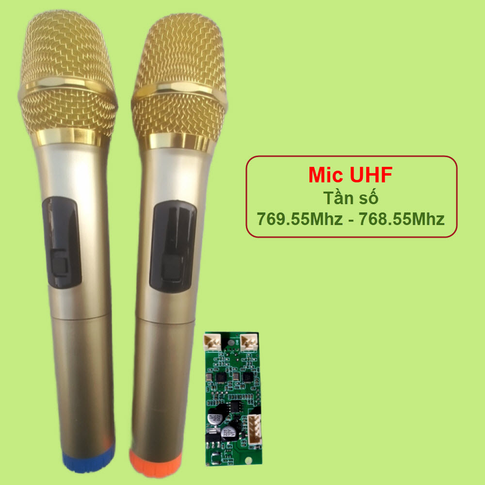 Micro loa kéo uhf tần số 768.55mhz - 769.55mhz