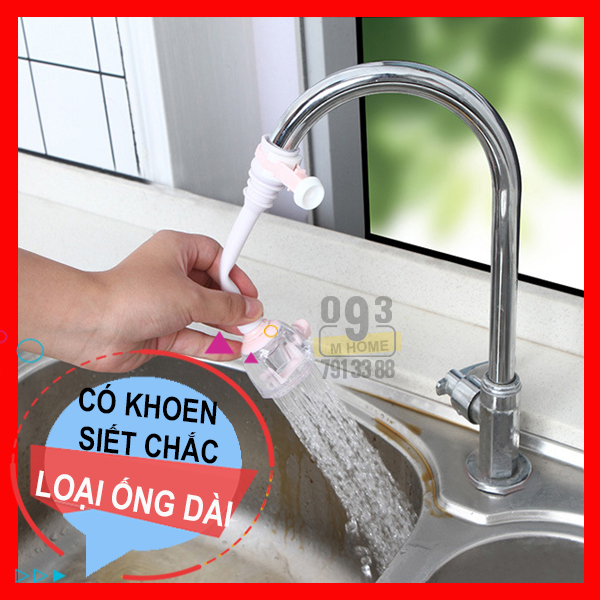 Đầu Nối Vòi Rửa Chén Bát Xoay 360 Độ Loại Dài 17 Cm 10 cm Vòi Sen Nhựa Vòi Nước
