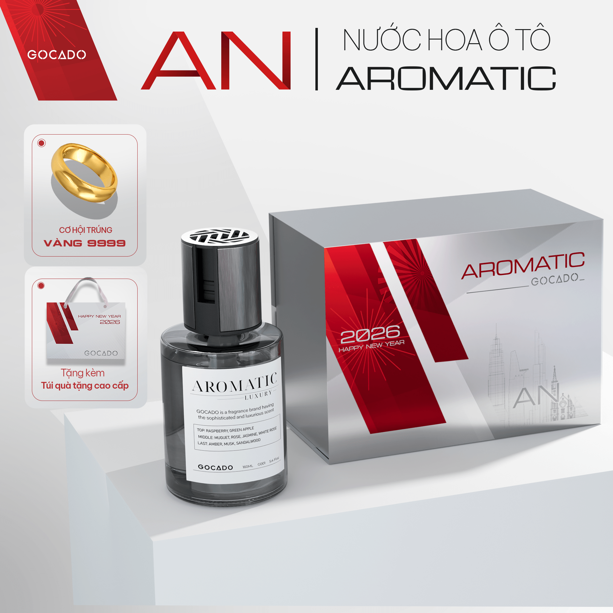  Nước Hoa Ô Tô Cao Cấp GOCADO - AROMATIC 