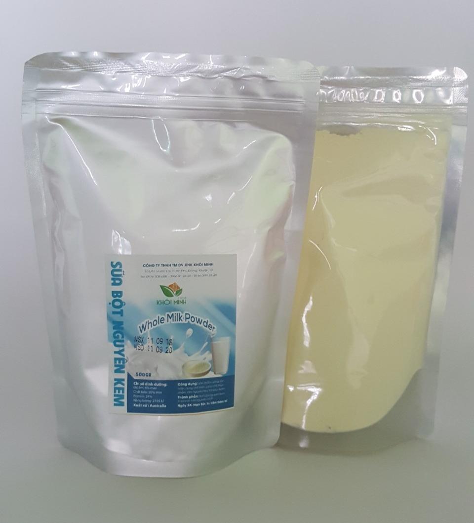 Sữa bột nguyên kem australia gói 1kg