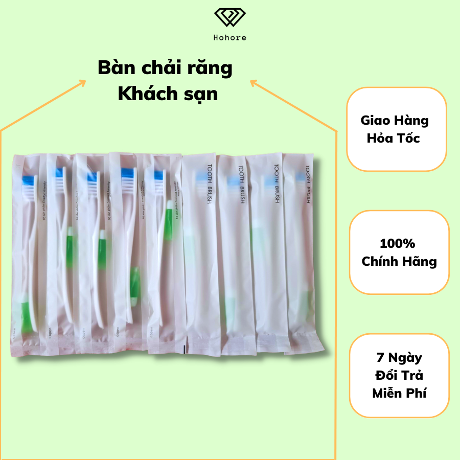 100 bộ bàn chải đánh răng dùng 1 lần cho khách sạn và nhà nghỉ