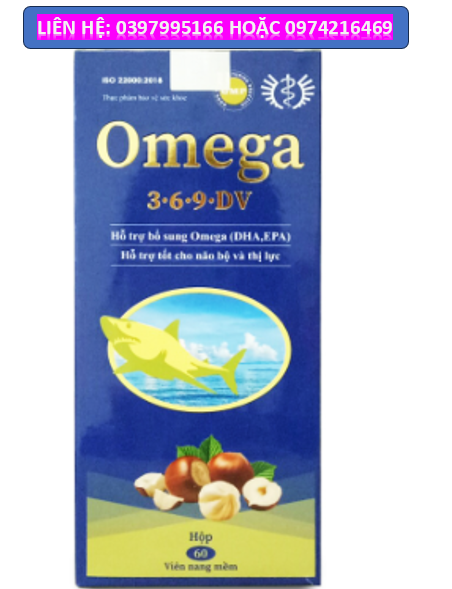 Viên uống dầu cá Omega 369 Bổ não, sáng mắt, khỏe mạnh tim mạch