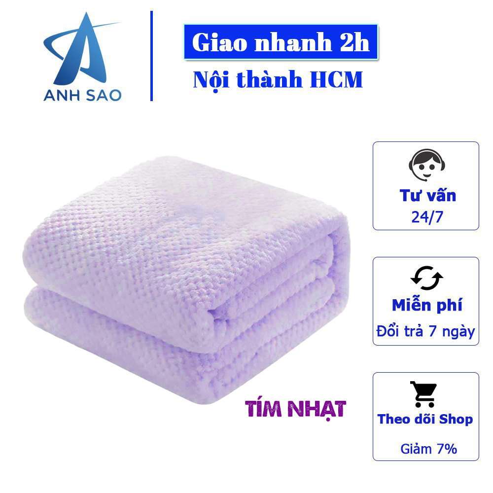 Mền lông cừu vân hạt bắp ánh sao - 1m6x2m