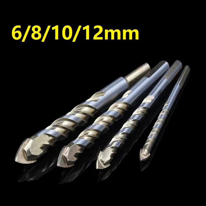 Bộ 4 mũi khoan gạch kính đa năng 6/8/10/12mm loại tốt