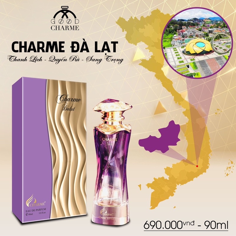 Nước hoa tỉnh thành dalat 90ml