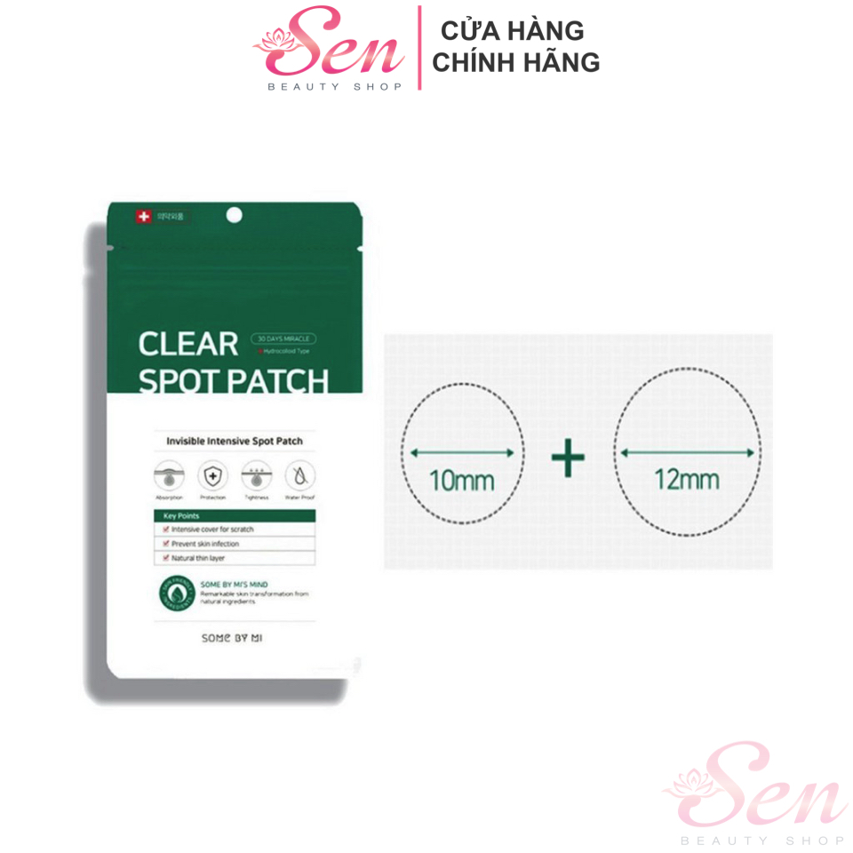 [HCM]Miếng Dán Làm Giảm Mụn Some By Mi 30 Days Miracle Clear Spot Patch (18 Miếng)