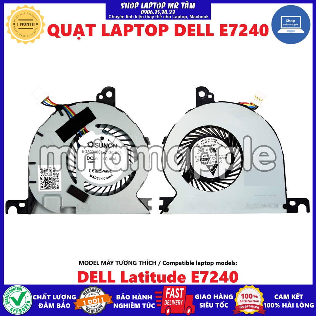 Quạt fan laptop dell e7240 dành cho latitude e7240