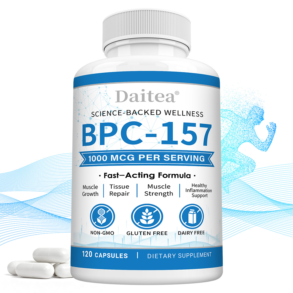 Daitea BPC-157 1000 mcg | 120 viên nén thuần chay | Hỗ trợ phục hồi cơ bắp, phục hồi mô và tăng cường sức mạnh