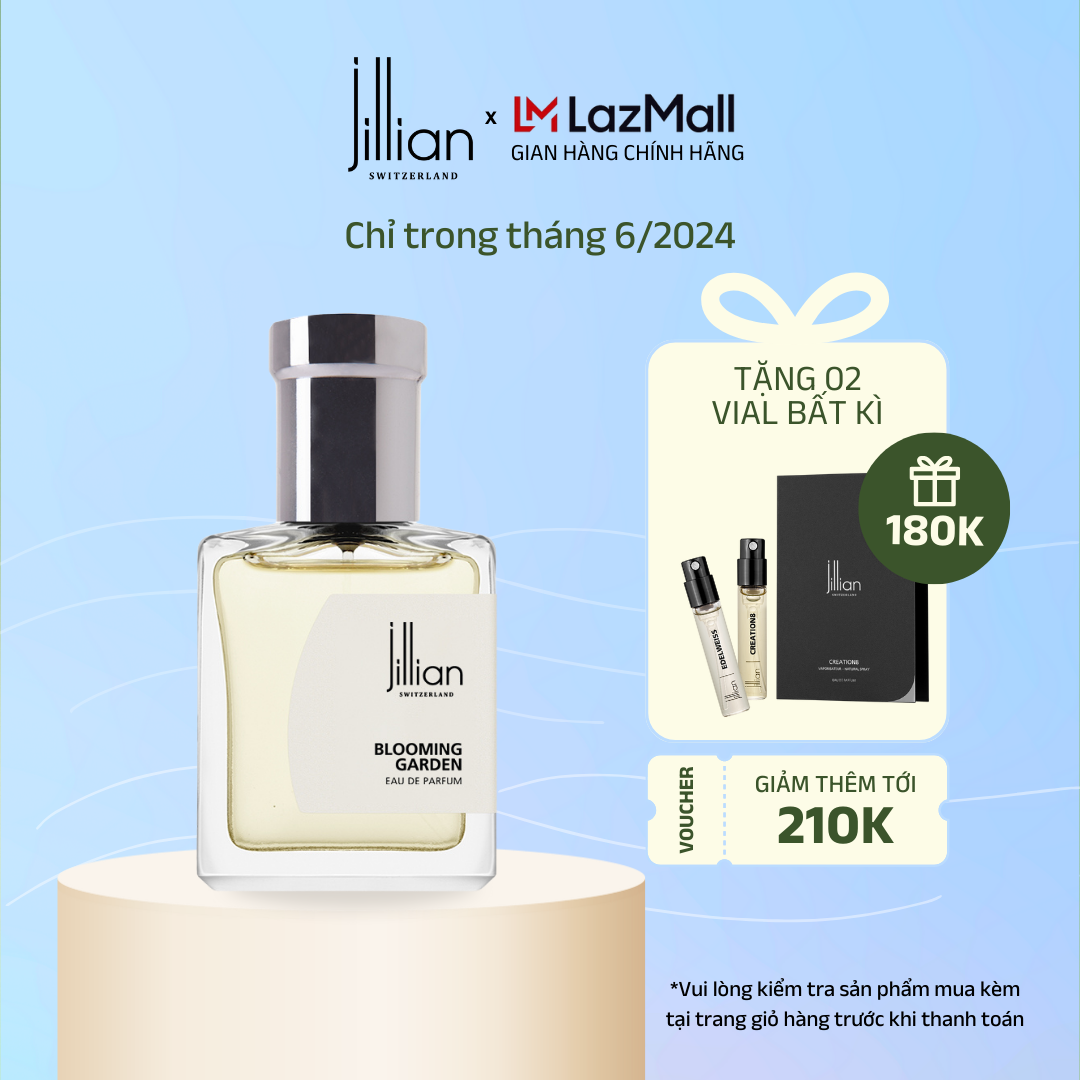 Nước hoa Jillian Nữ Blooming Garden 15ml - nhẹ nhàng, tươi mới, trẻ trung