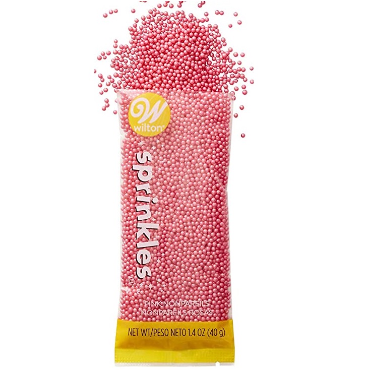 [HCM]Wilton sprinkles trang trí bánh kẹo bi hồng - nhỏ