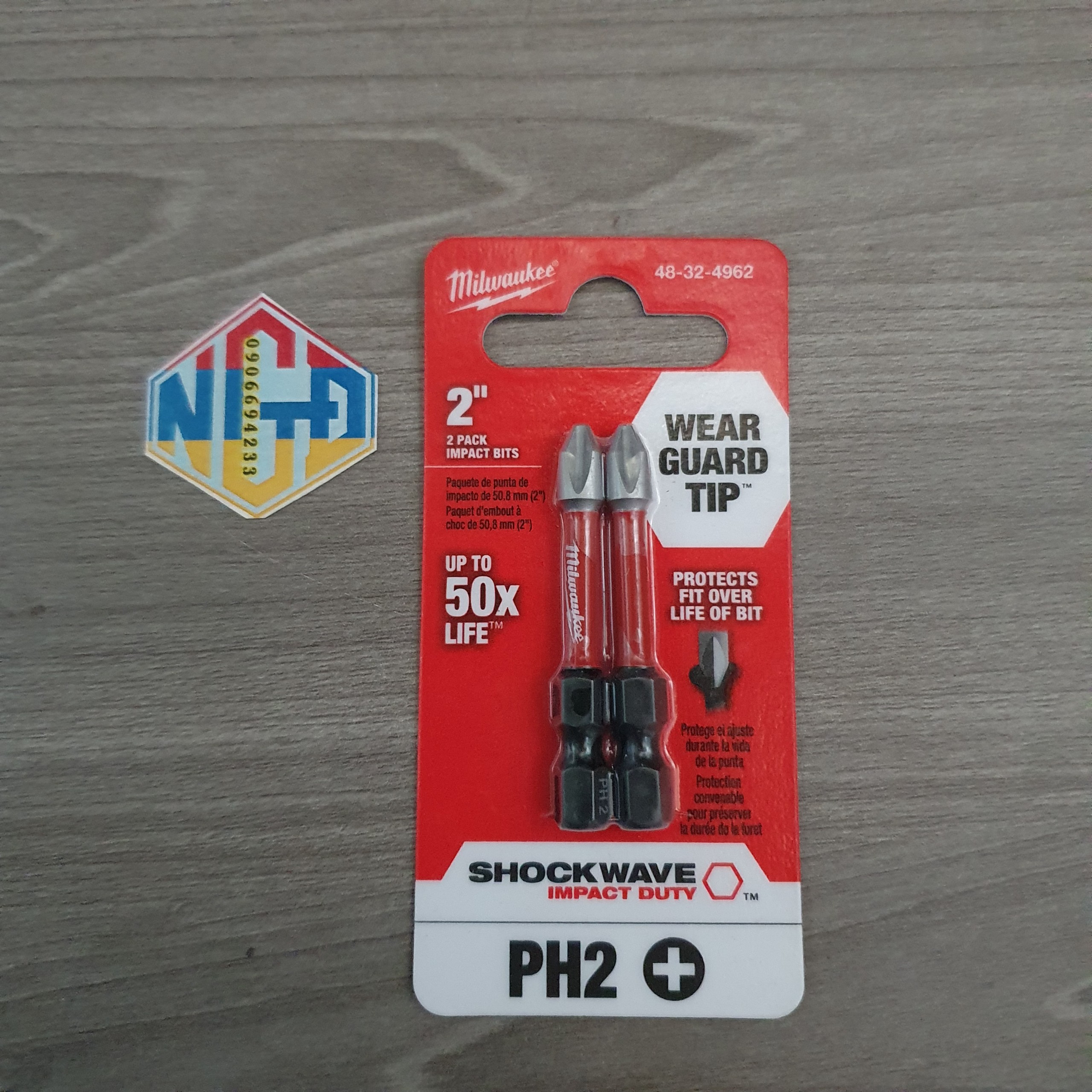 Mũi bắn vít PH2 dài 5.5cm Milwaukee