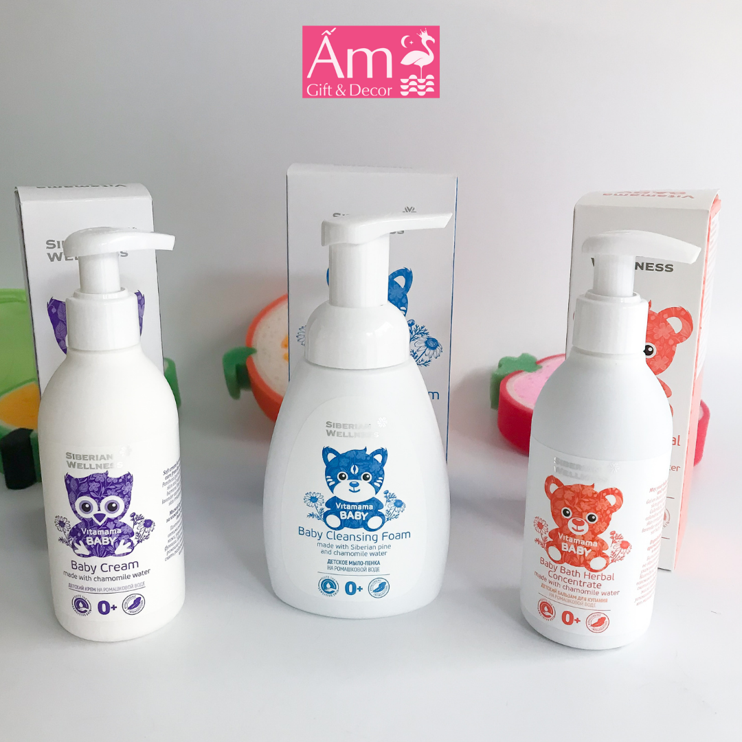 Bộ Xà Phòng Và Tinh Dầu Tắm Cho Bé - Seberian Wellness Chính Hãng - Sản Phẩm Làm Sạch Dịu Nhẹ Cho Bé Ấm Gift Decor