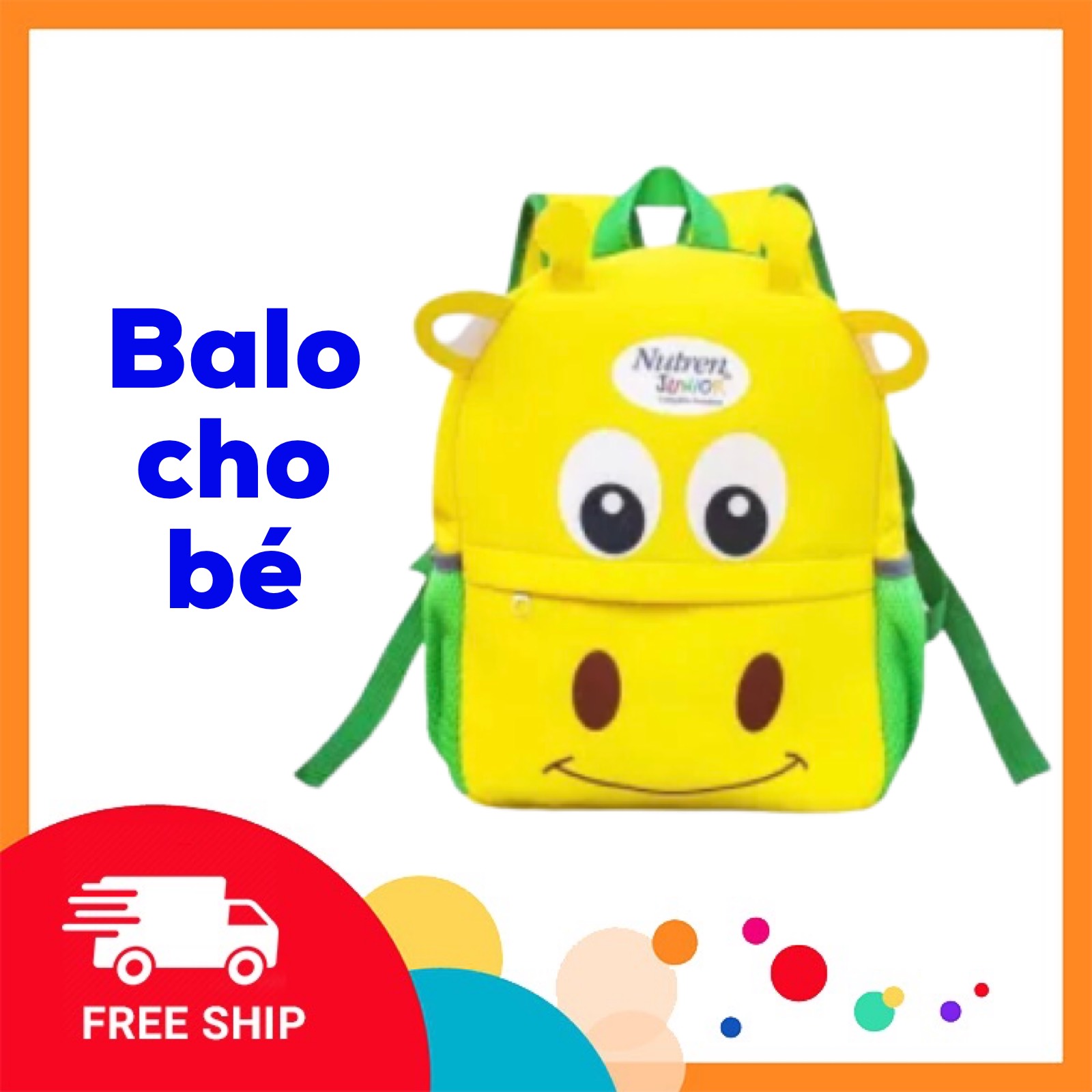 [HCM]BALO CHO BÉ MẪU GIÁO - Hàng khuyến mãi của sữa Nutren - OANH VŨ