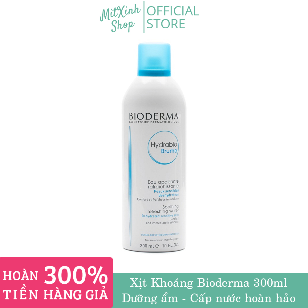 Xịt khoáng bioderma 300ml- dưỡng ẩm cấp nước hoàn hảo cho làn da