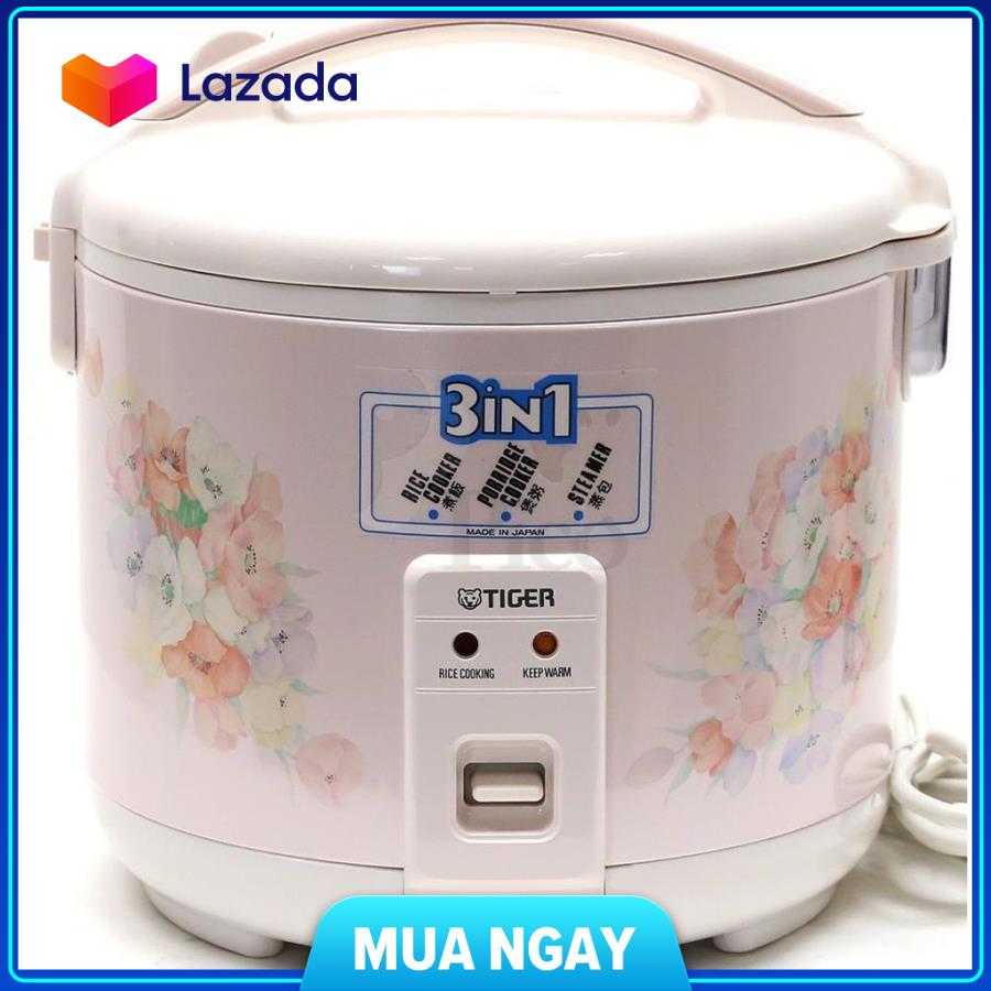 [HCM]Nồi cơm điện Tiger JNP-1803 18L Nhật Bản Công suất 650 W Chế độ nấu 3 trong 1 Lòng nồi tráng men chống dính cao cấp