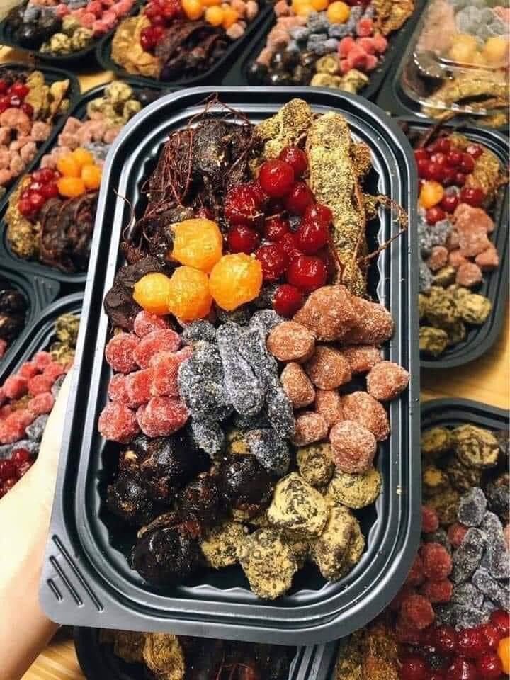 Hộp 500gr Ô Mai Mix Vị Gia Truyền 8 - 9 Vị Chua Ngọt Siêu Ngon, Đặc Sản Hà Nội