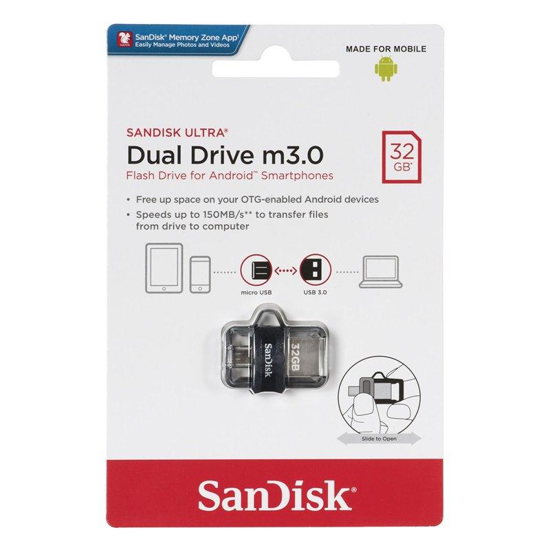 Usb otg sandisk ultra 32gb dual drive m3.0 - nhat tin authorised store