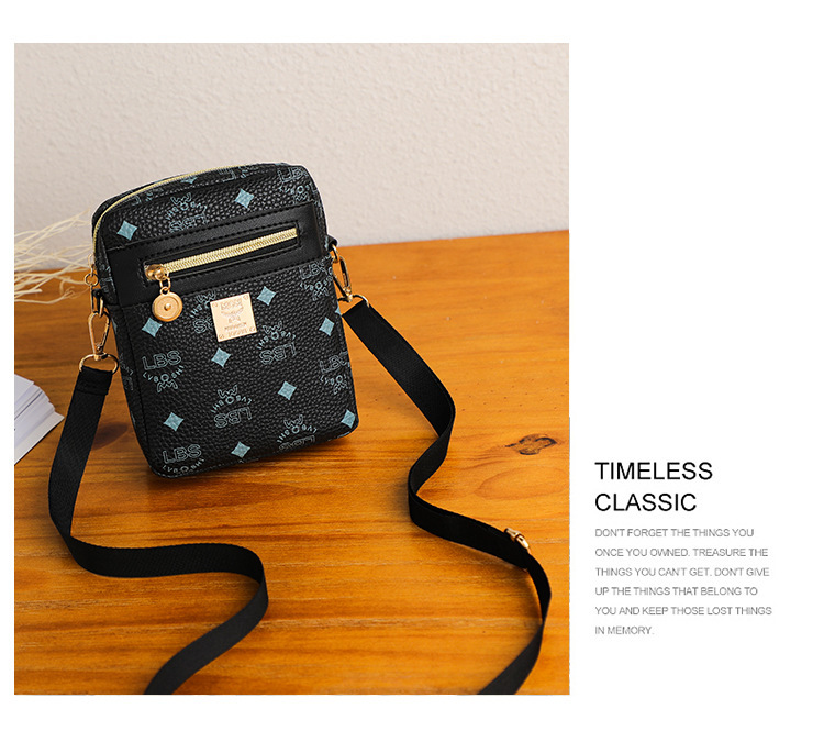 Túi đeo vai chéo nữ để đựng điện thoại thiết kế ngăn tiện lợi mới nhất ( B-550)