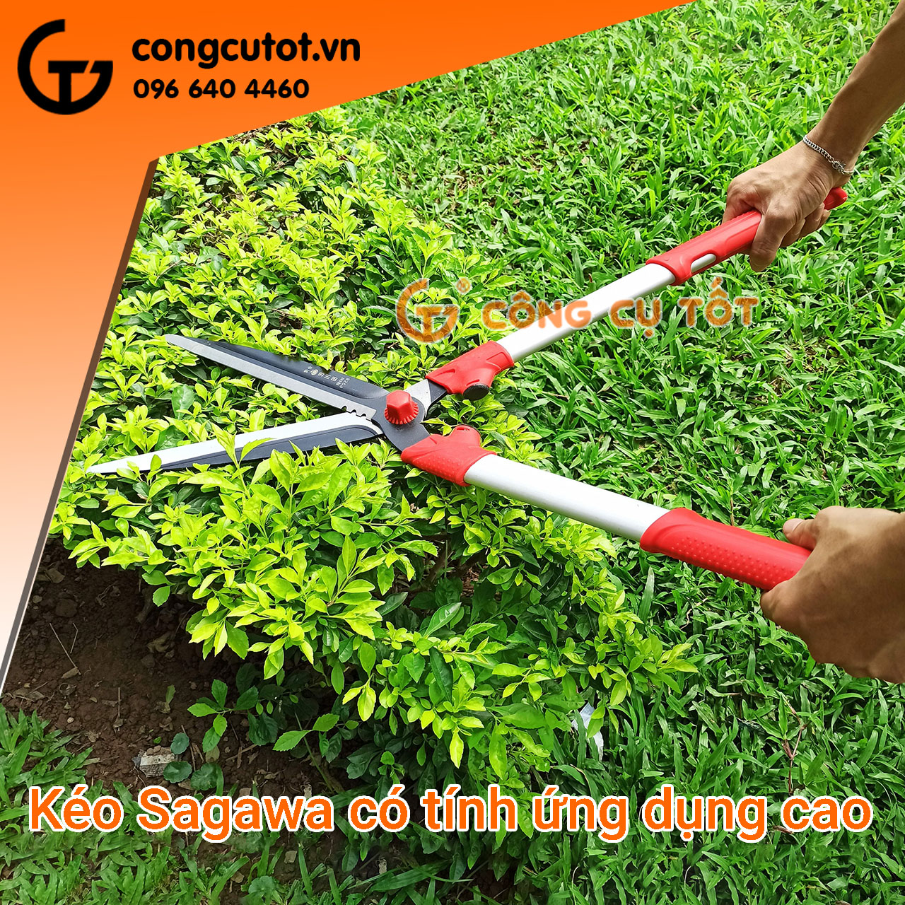 Kéo cắt cành, cắt tỉa hàng rào Sagawa 8509 dài 67cm