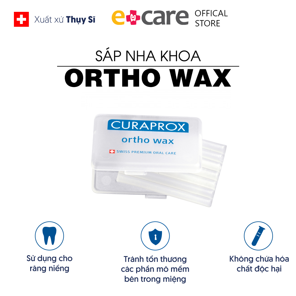 Hộp 7 thanh sáp nha khoa Curaprox Ortho Wax